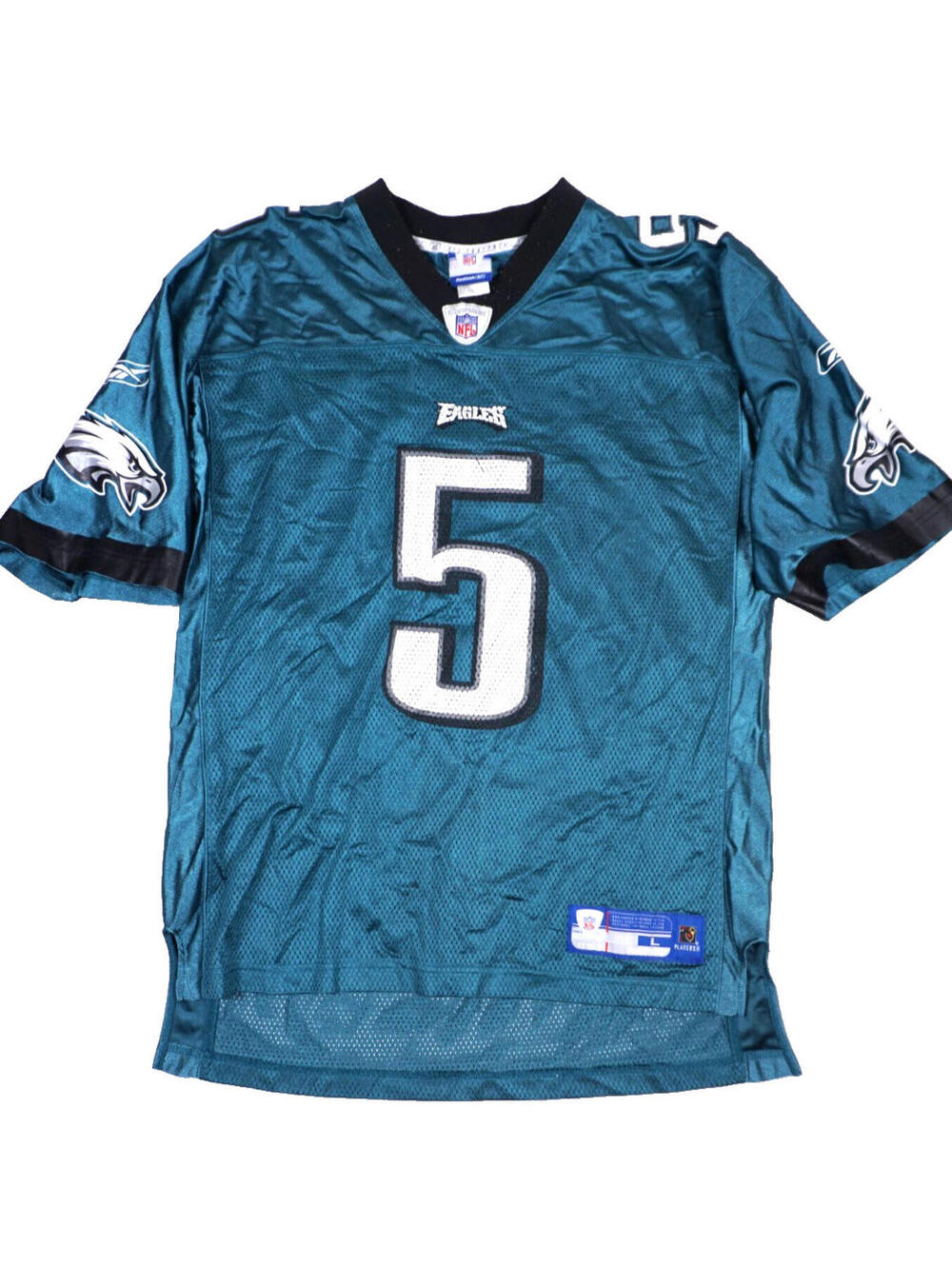 Philadelphia Eagles Jersey Large Mens Green Donovan McNabb Reebok NFL Authentic